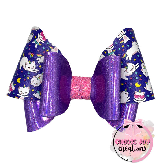 Unicorn Cats Carina Bow Choose Joy Creations