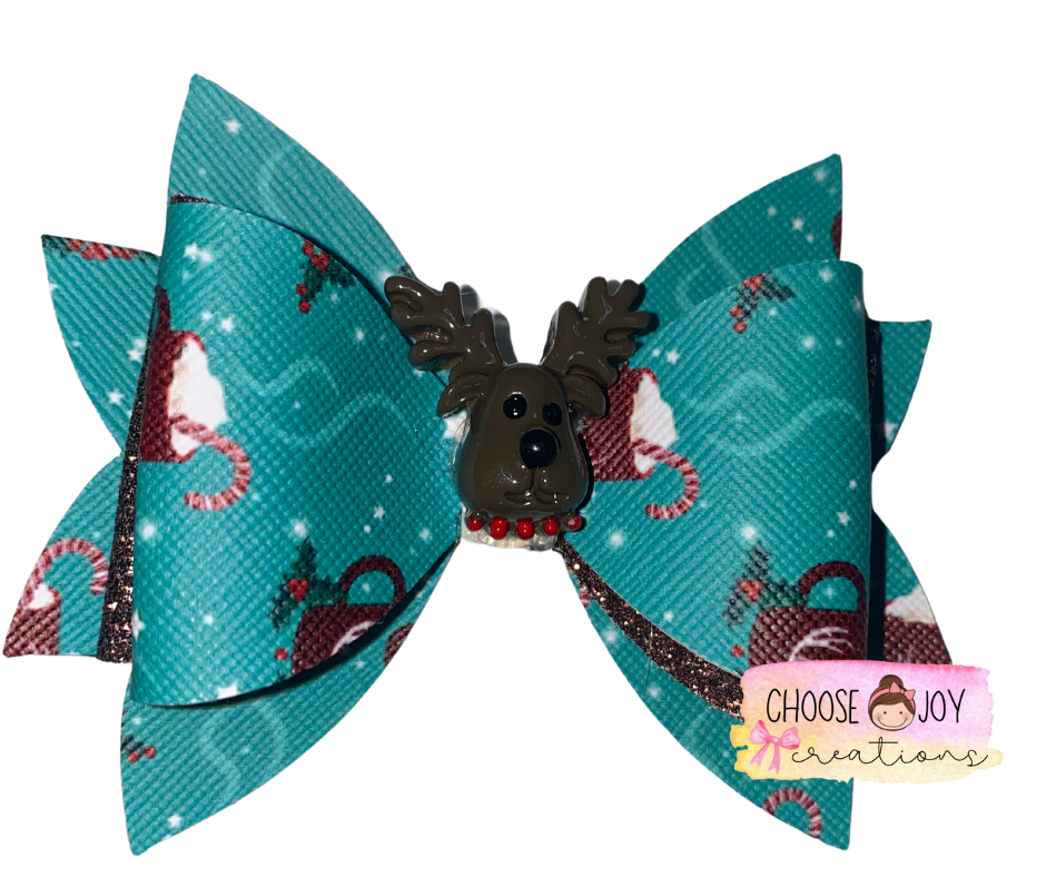 Christmas: Jasmine Bows 3.5" (+Options) Choose Joy Creations