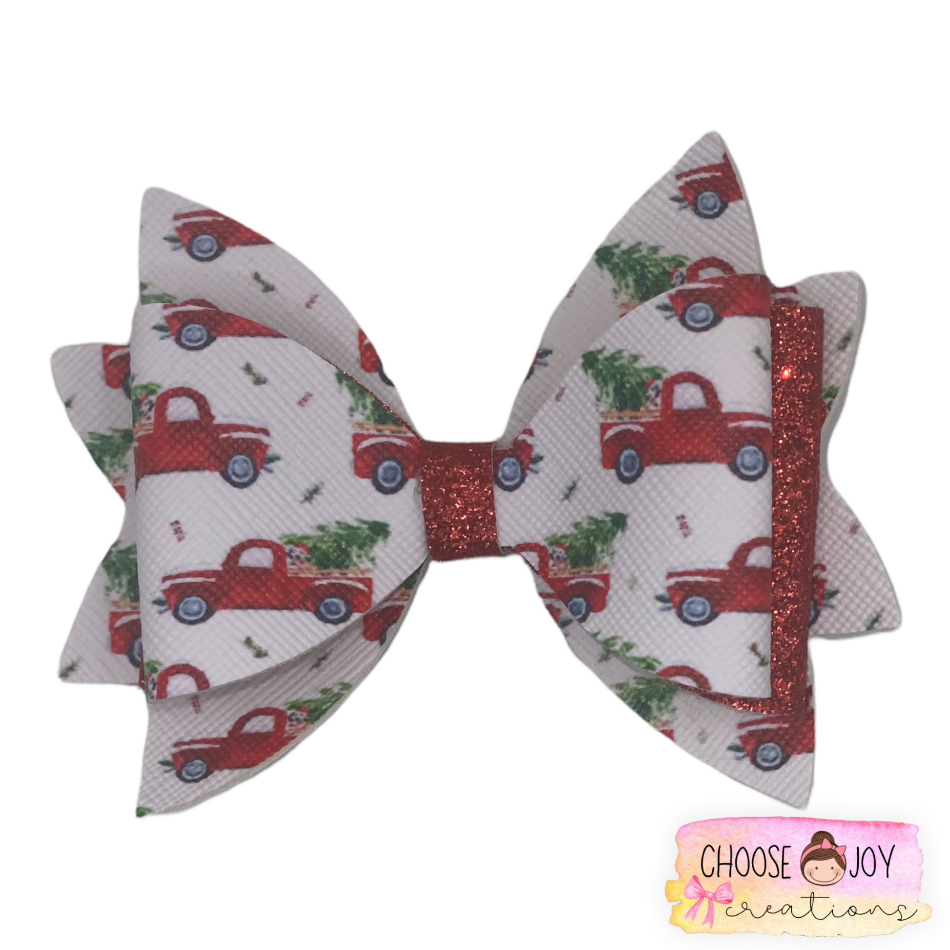 Christmas: Jasmine Bows 3.5" (+Options) Choose Joy Creations