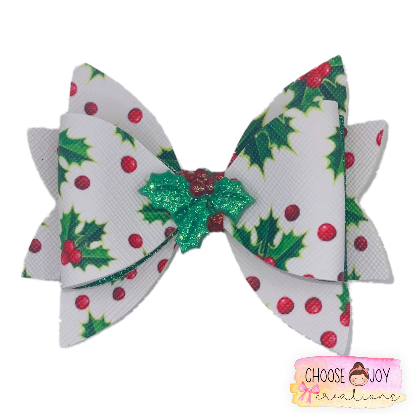 Christmas: Jasmine Bows 3.5" (+Options) Choose Joy Creations