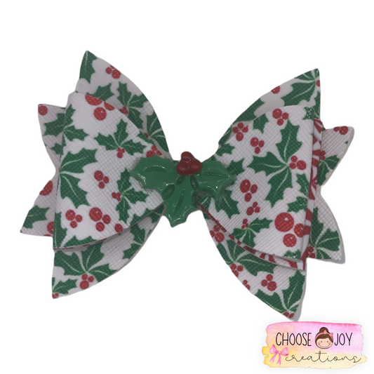 Christmas: Jasmine Bows 3.5" (+Options) Choose Joy Creations