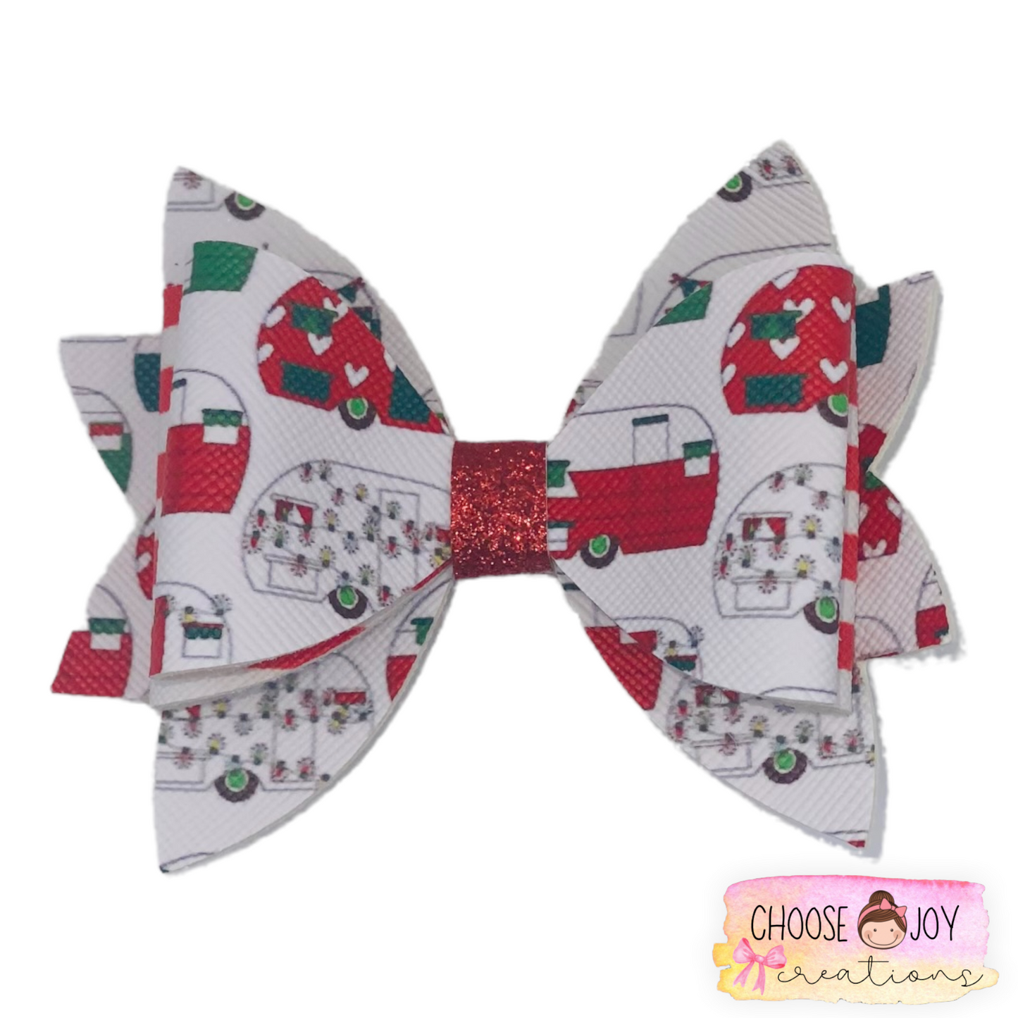 Christmas: Jasmine Bows 3.5" (+Options) Choose Joy Creations