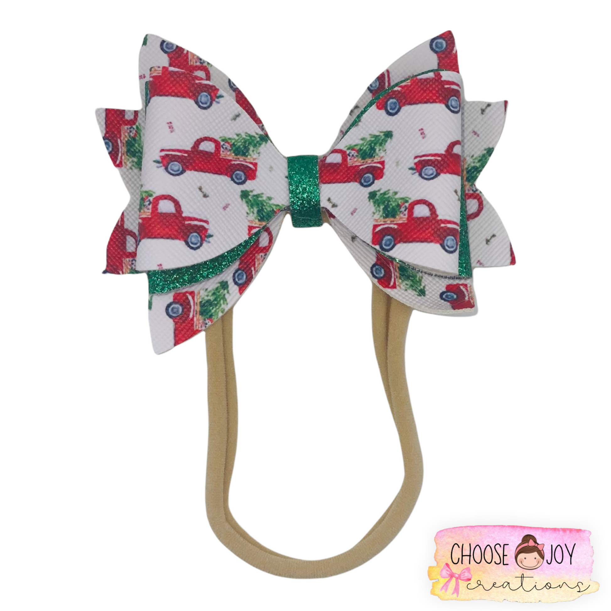 Christmas: Jasmine Bows 3.5" (+Options) Choose Joy Creations