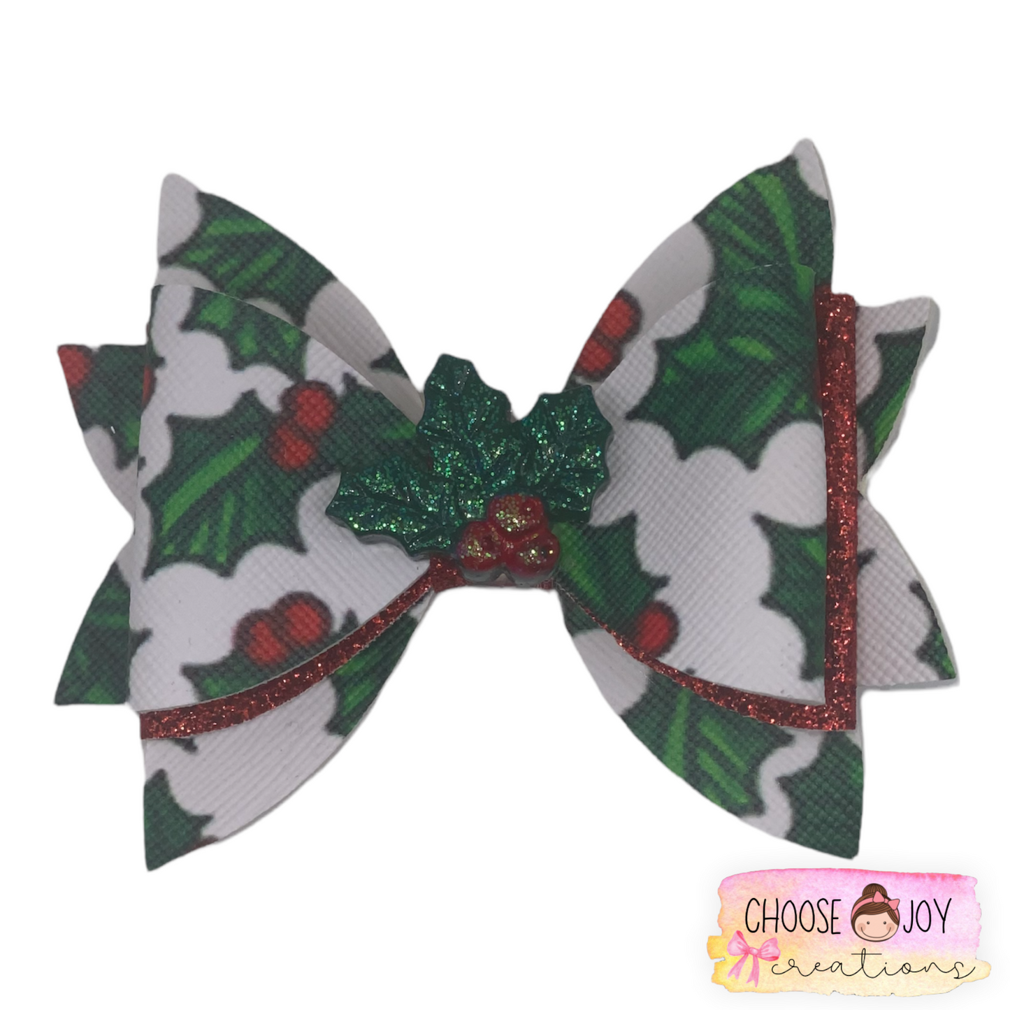 Christmas: Jasmine Bows 3.5" (+Options) Choose Joy Creations