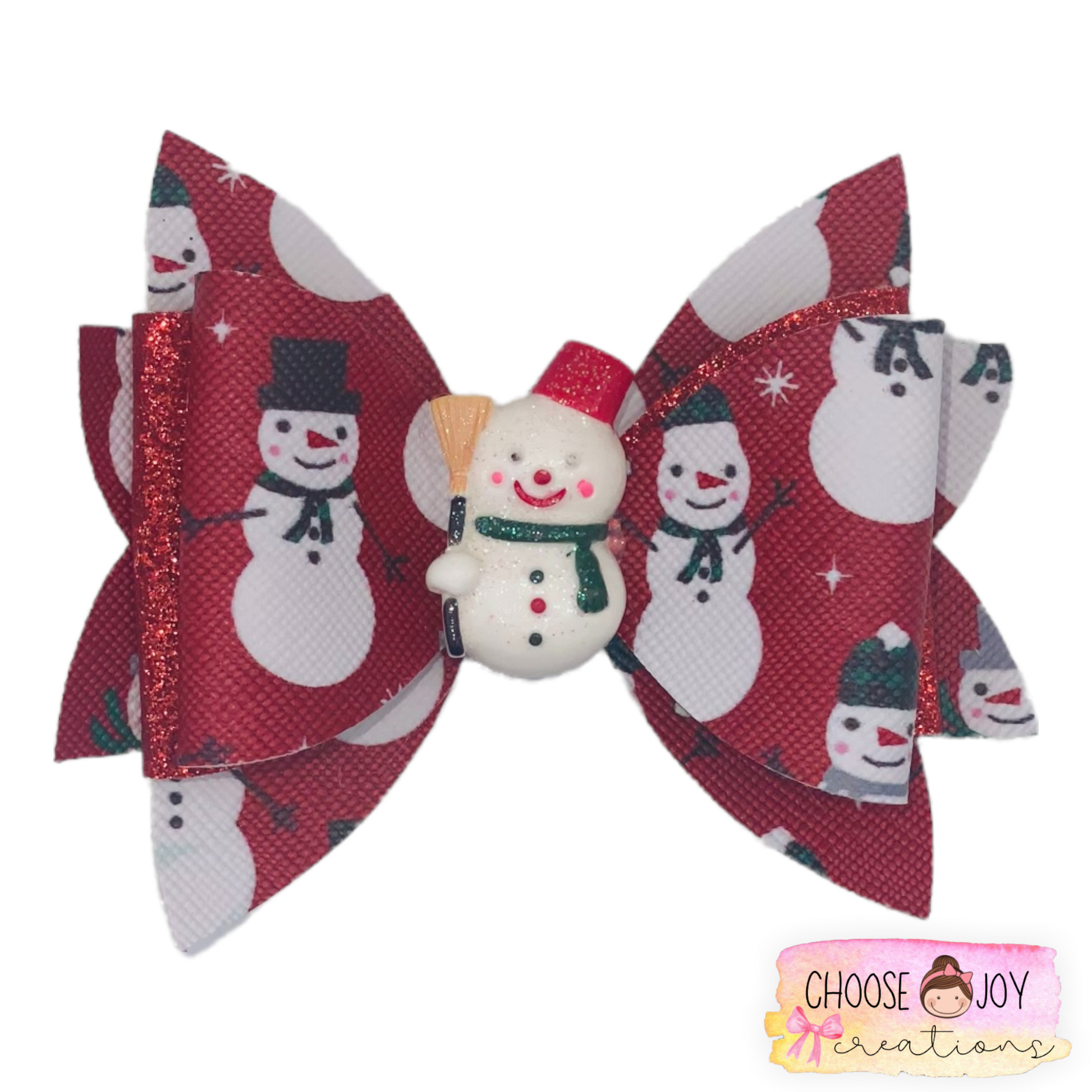 Christmas: Jasmine Bows 3.5" (+Options) Choose Joy Creations