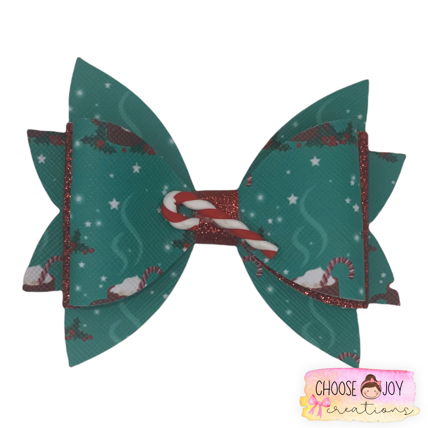 Christmas: Jasmine Bows 3.5" (+Options) Choose Joy Creations