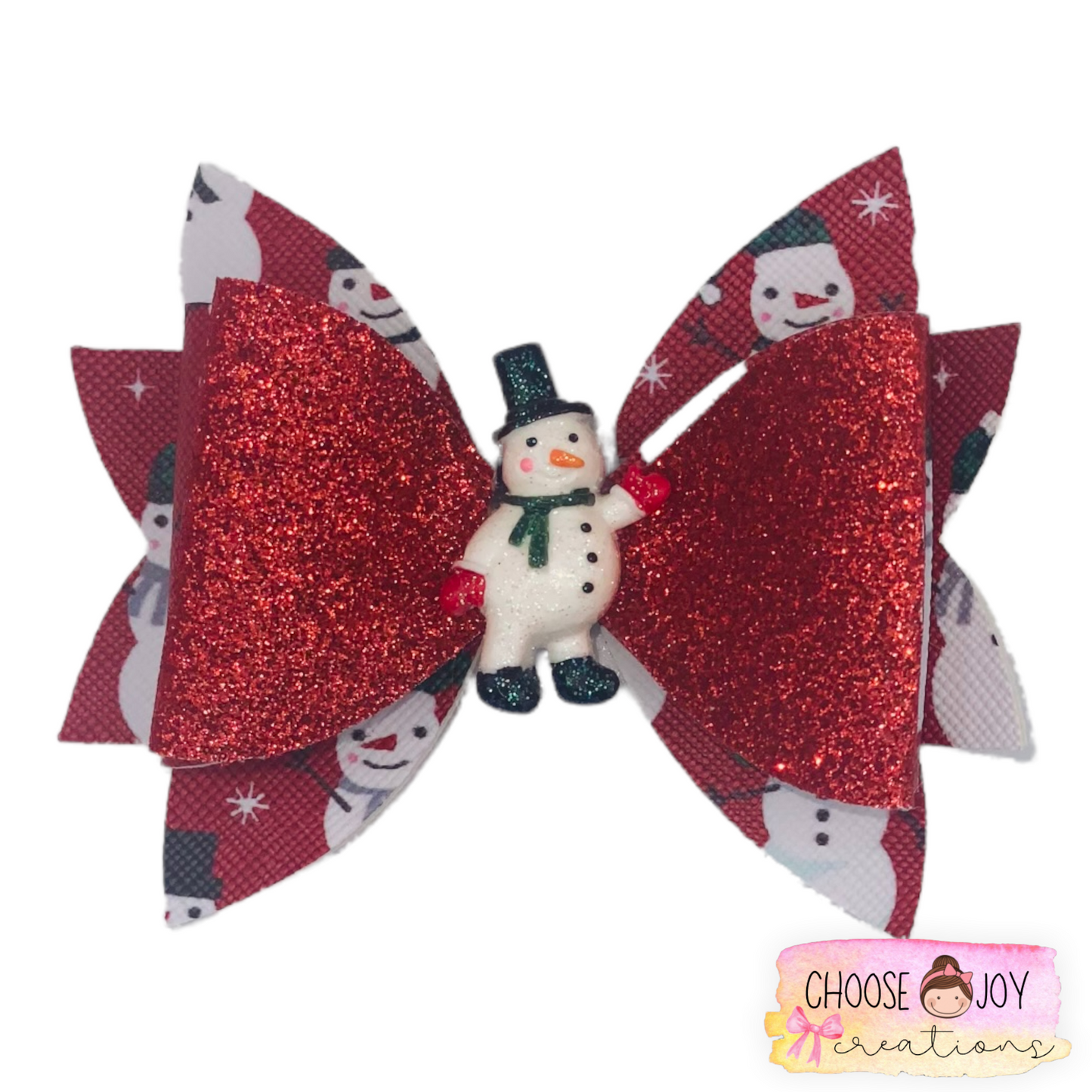 Christmas: Jasmine Bows 3.5" (+Options) Choose Joy Creations