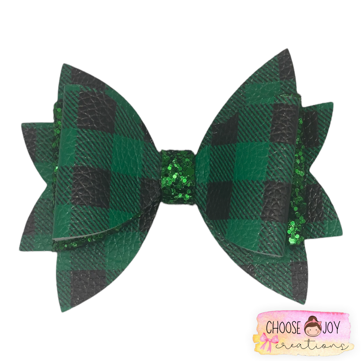 Christmas: Jasmine Bows 3.5" on Nylon (+Options) Choose Joy Creations