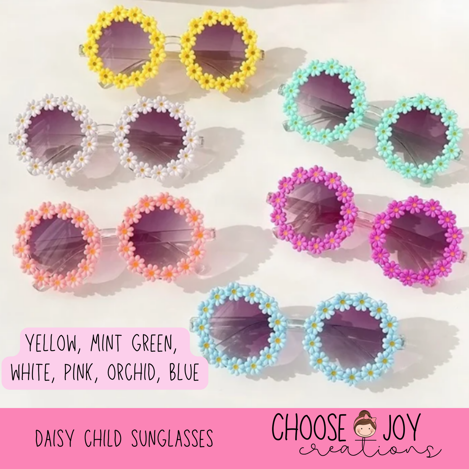 Daisy Child Sunglasses (+Options) Choose Joy Creations