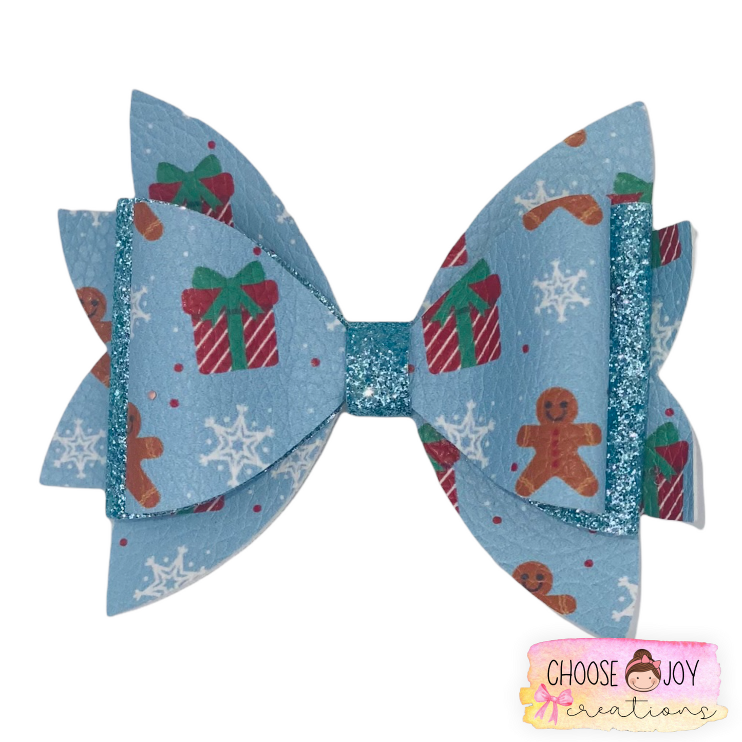 Christmas: Jasmine Bows 3.5" (+Options) Choose Joy Creations