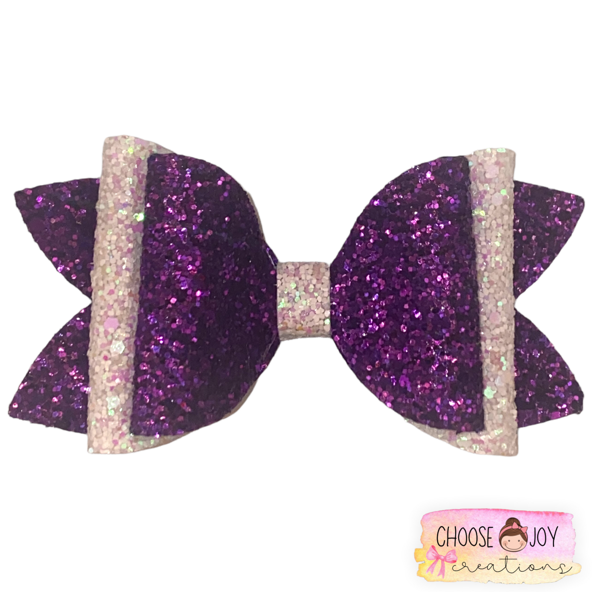 Glitter: School Spirit Classic Bows 3.5"-4.5" (+Options) Choose Joy Creations