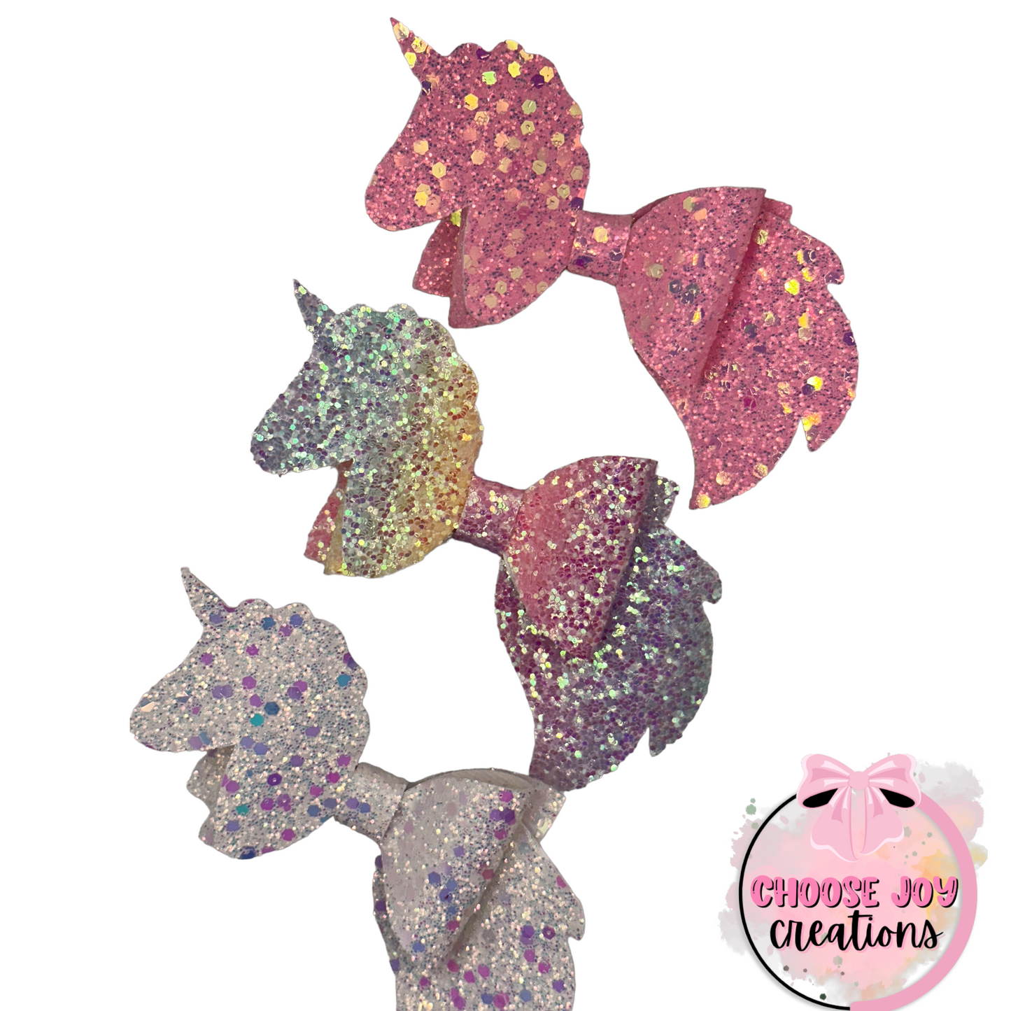 Unicorn: Mane Bows 4" (+Options) Choose Joy Creations