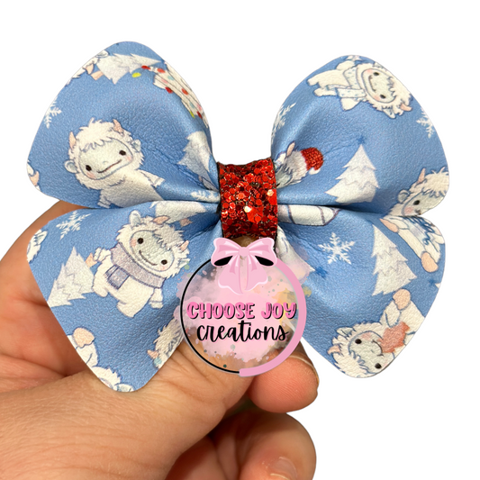 Christmas: Yeti Violet Bow 3.0" Choose Joy Creations