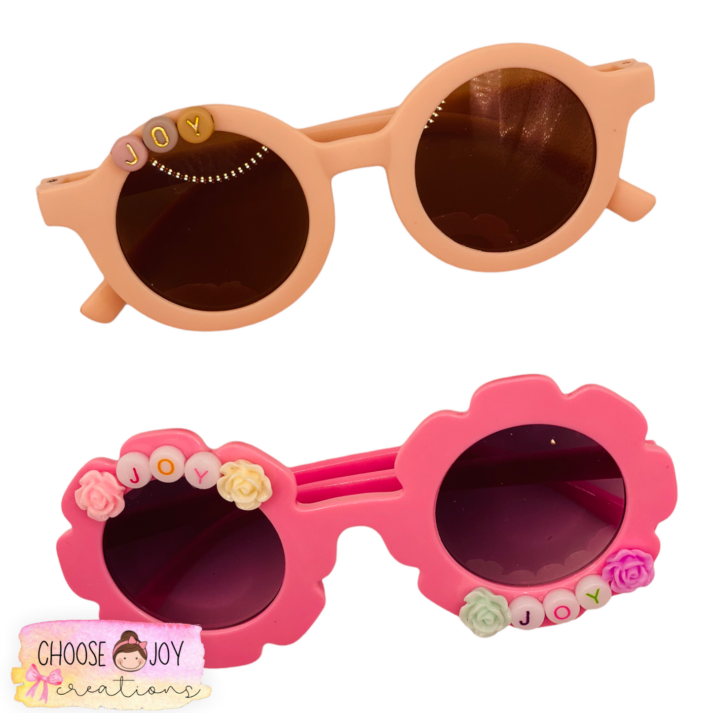 Sunglasses for Kids - Round with Custom Name Choose Joy Creations