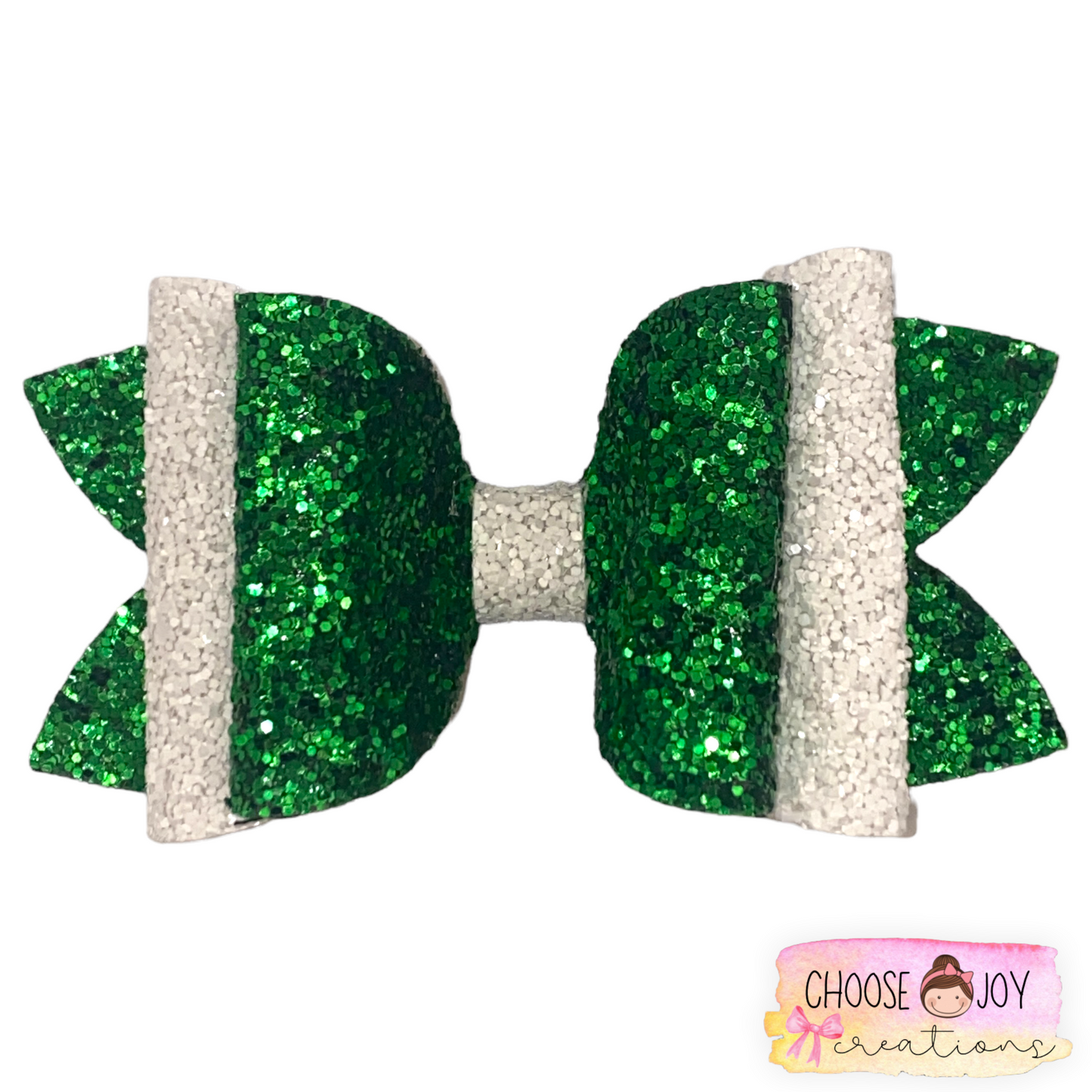 Glitter: School Spirit Classic Bows 3.5"-4.5" (+Options) Choose Joy Creations