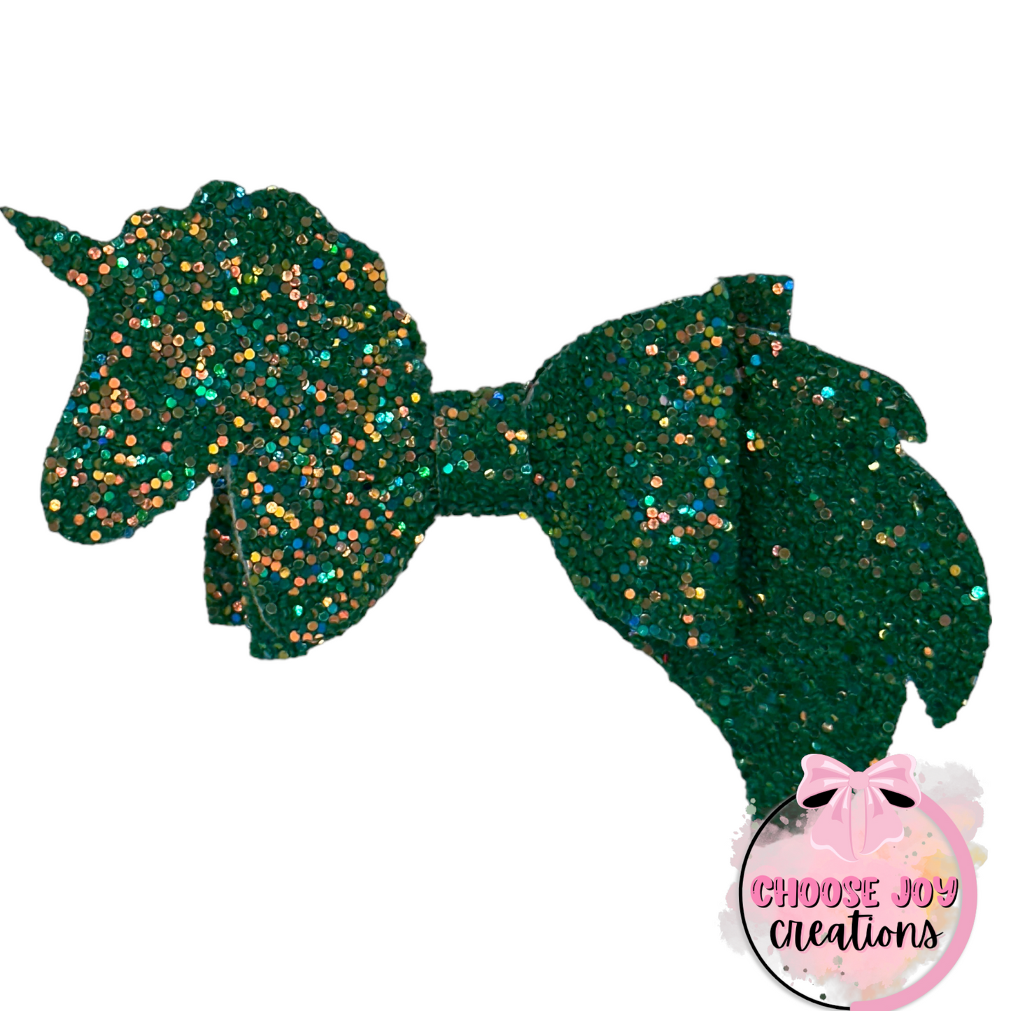 Christmas: Unicorn Mane Bows 4" (+Options) Choose Joy Creations