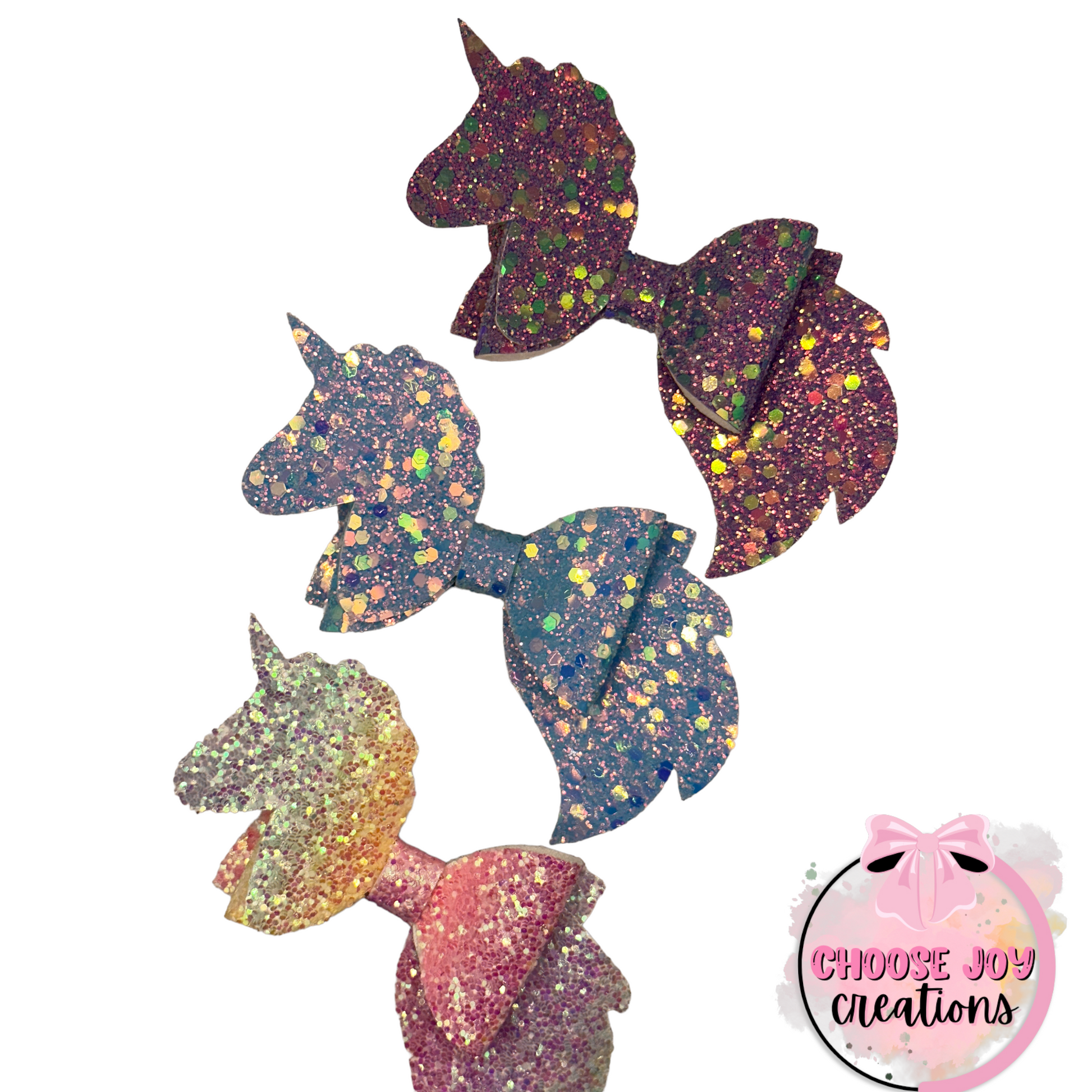 Unicorn: Mane Bows 4" (+Options) Choose Joy Creations