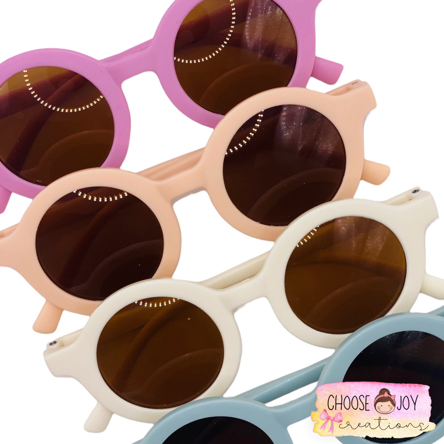 Sunglasses for Kids - Round with Custom Name Choose Joy Creations