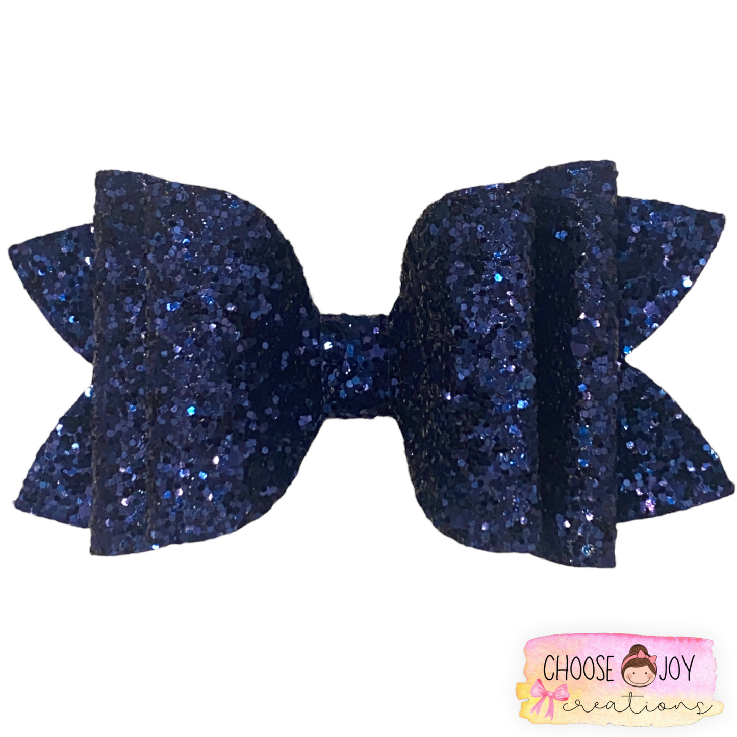 Glitter: School Spirit Classic Bows 3.5"-4.5" (+Options) Choose Joy Creations