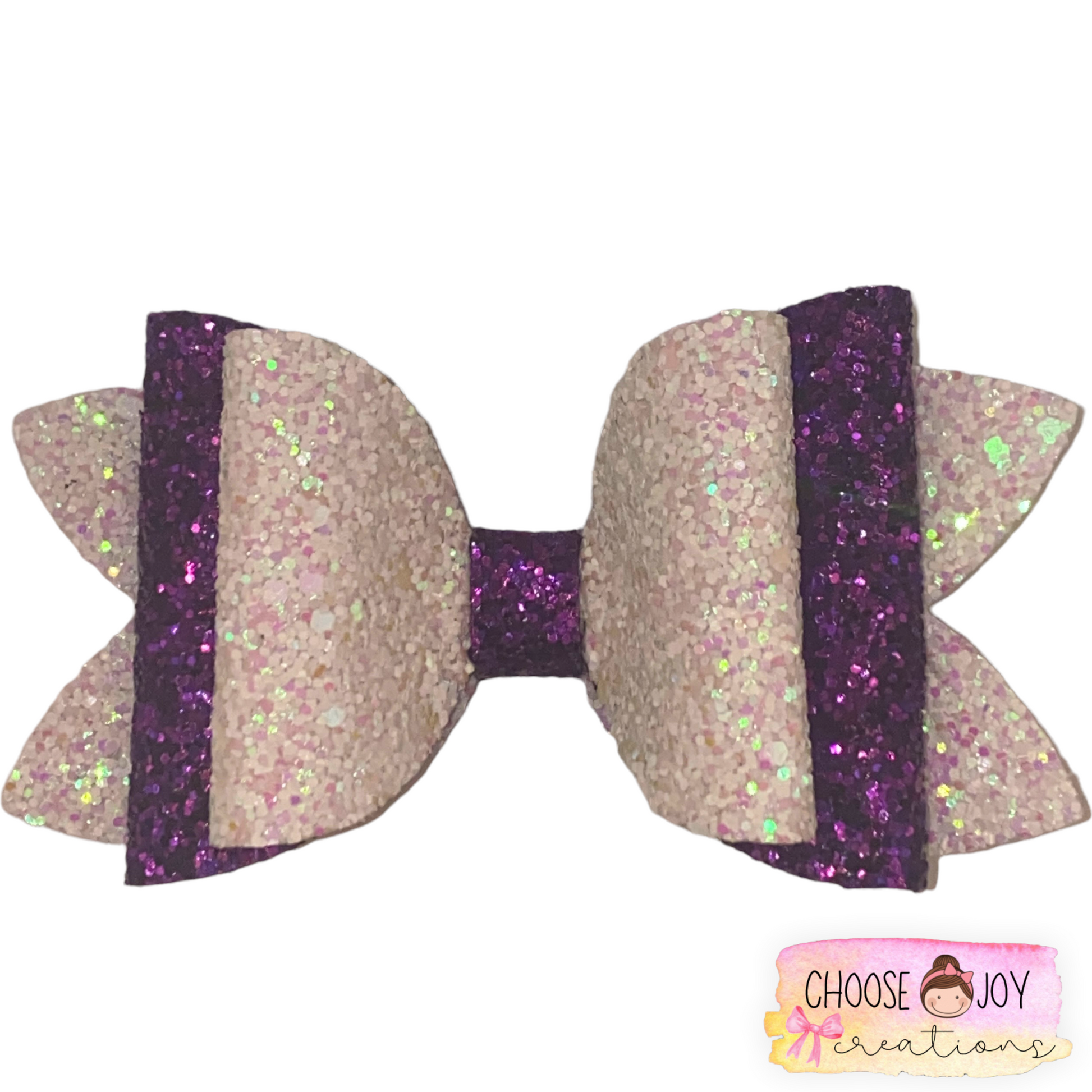 Glitter: School Spirit Classic Bows 3.5"-4.5" (+Options) Choose Joy Creations