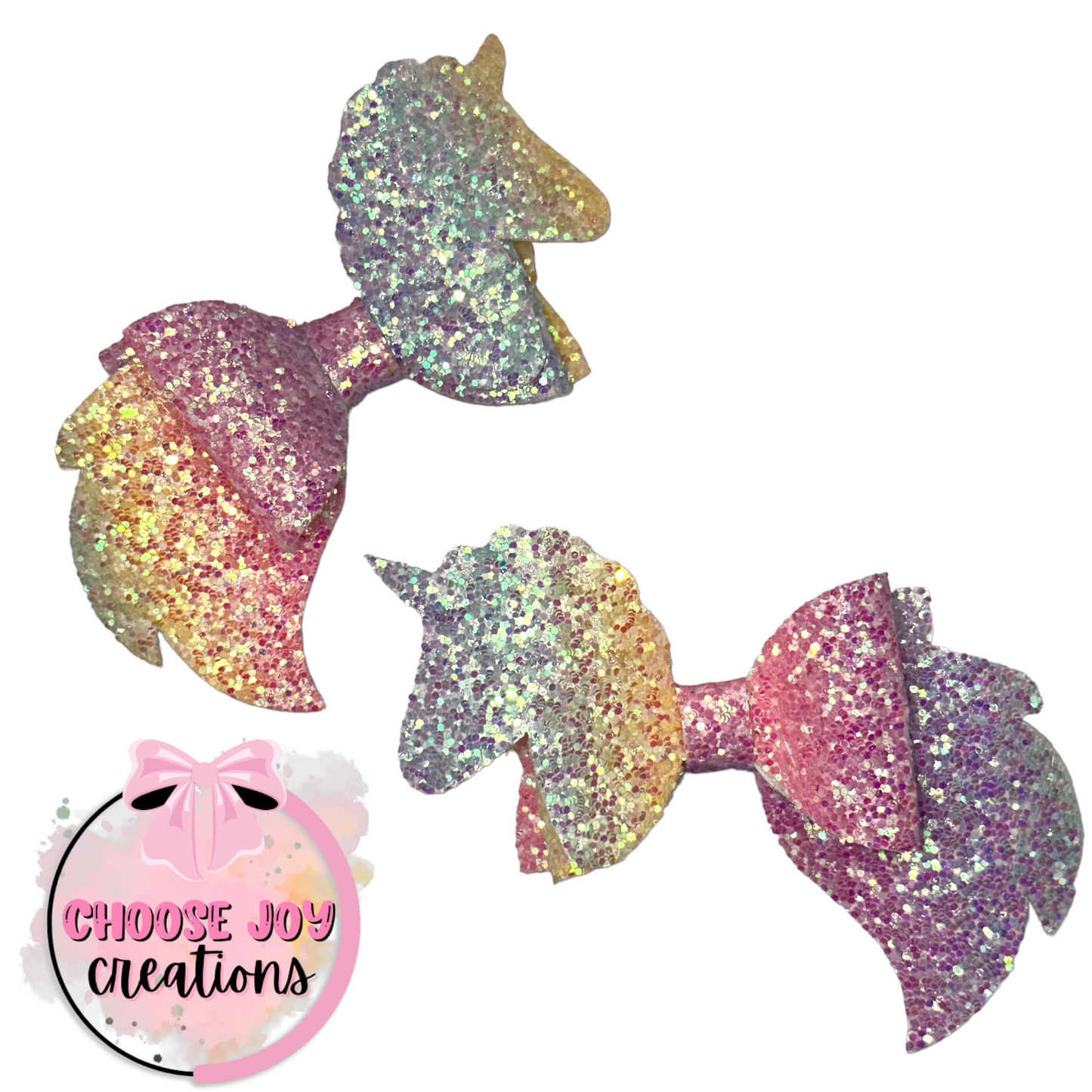 Unicorn: Mane Bows 4" (+Options) Choose Joy Creations