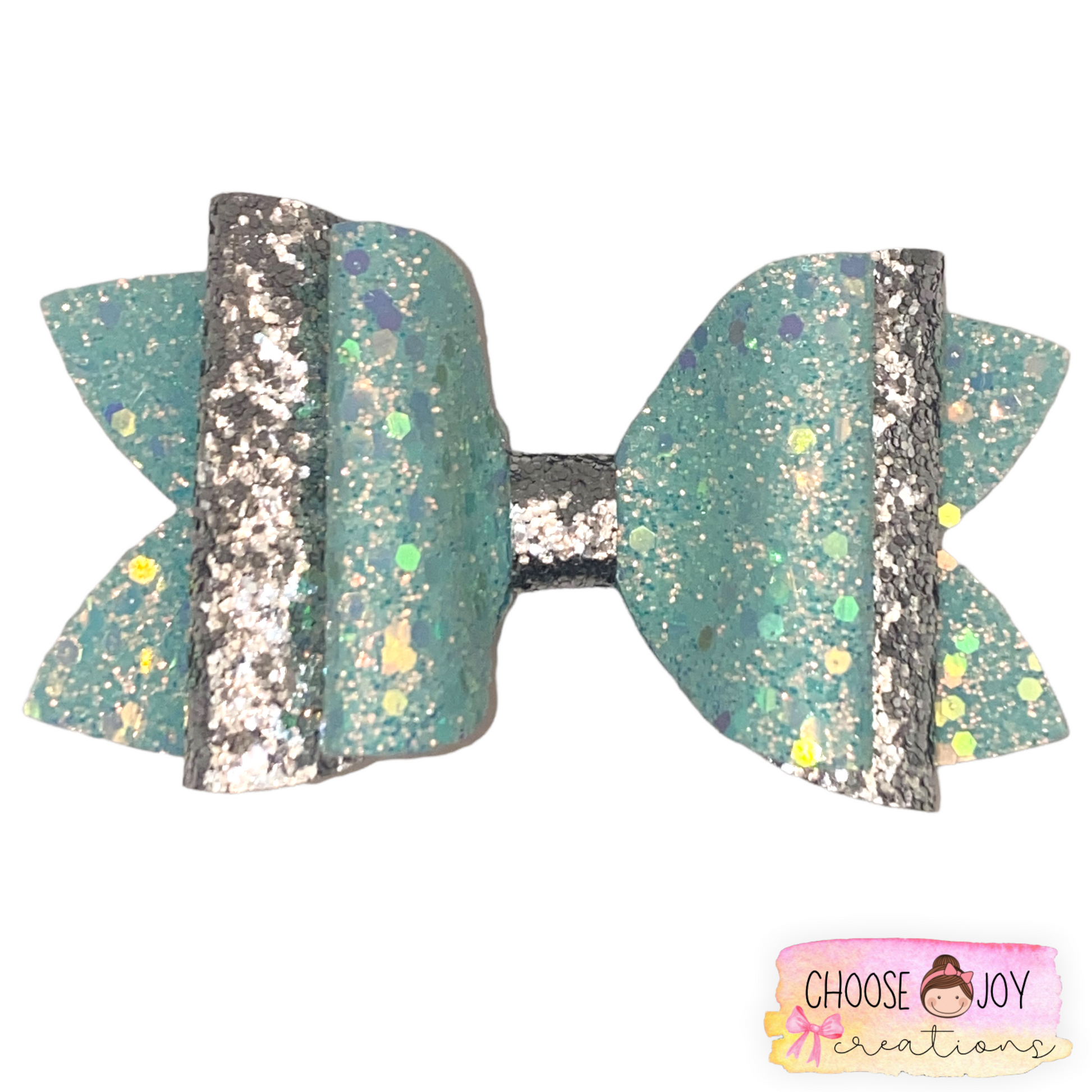 Glitter: School Spirit Classic Bows 3.5"-4.5" (+Options) Choose Joy Creations