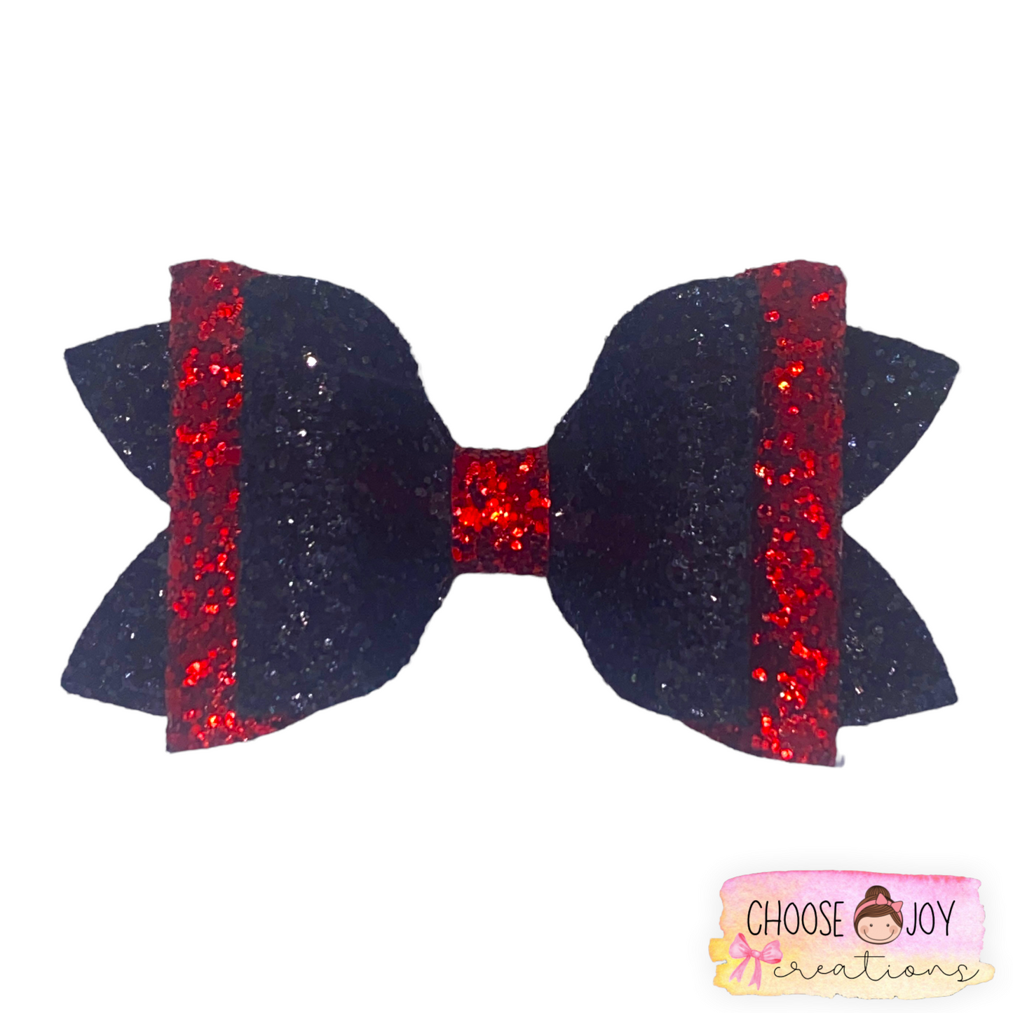 Glitter: School Spirit Classic Bows 3.5"-4.5" (+Options) Choose Joy Creations